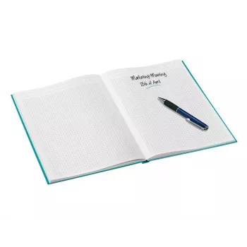 Leitz Notebook WOW A4 langeliais kietu viršeliu 90 g/80 lapų, raštas, mėlynas, A4, 80 lapų, 80 g/m², languotas popierius