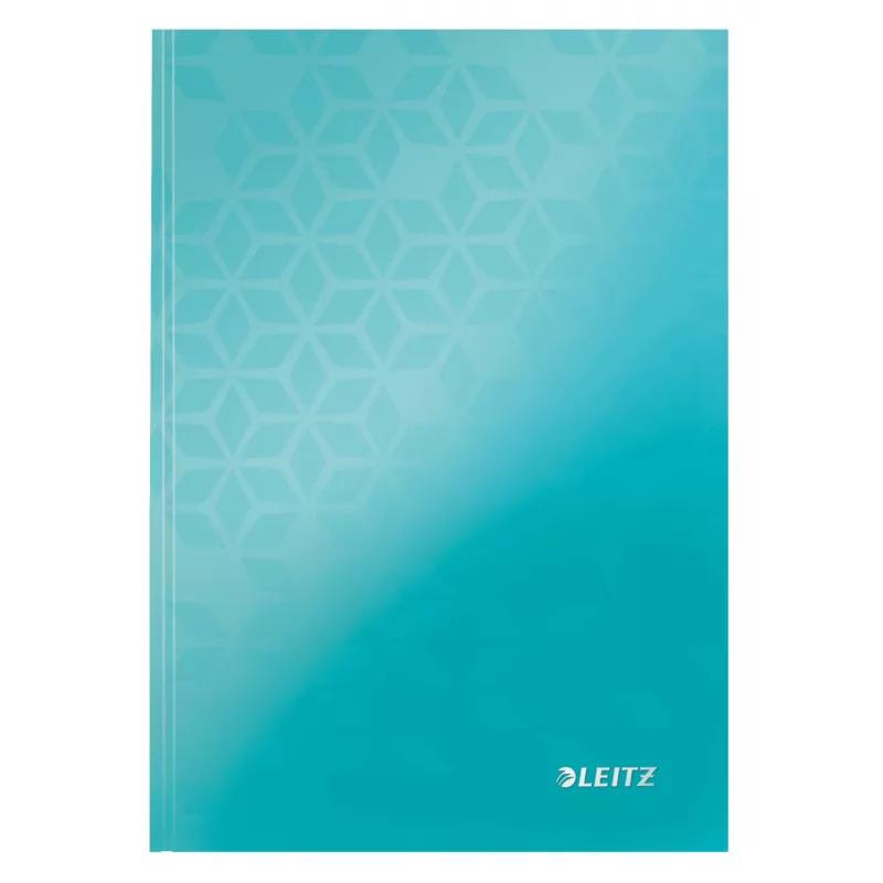 Leitz WOW bloknotas A5 languotas kietu viršeliu, Raštas, Mėlynas, A5, 80 lapų, 80 g/m², Languotas popierius