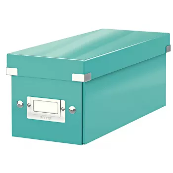 Leitz Click & Store WOW CD laikymo dėžutė, turkio spalvos, kartonas, 143 mm, 352 mm, 136 mm, 440 g
