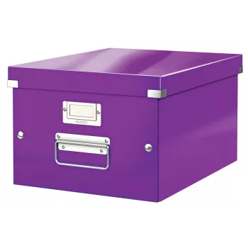 Leitz Click & Store WOW vidutinė laikymo dėžė, violetinė, kartoninė, 16,7 l, 281 mm, 200 mm, 265 x 335 x 188 mm