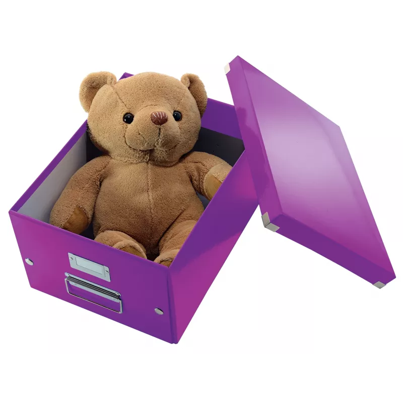 Leitz Click & Store WOW vidutinė laikymo dėžė, violetinė, kartoninė, 16,7 l, 281 mm, 200 mm, 265 x 335 x 188 mm