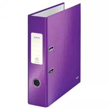 Leitz Lever Arch File 180° WOW POB/Laminated A4/80mm, A4, Kartonas, Violetinė, 600 lapų, 80 g/m², 8 cm
