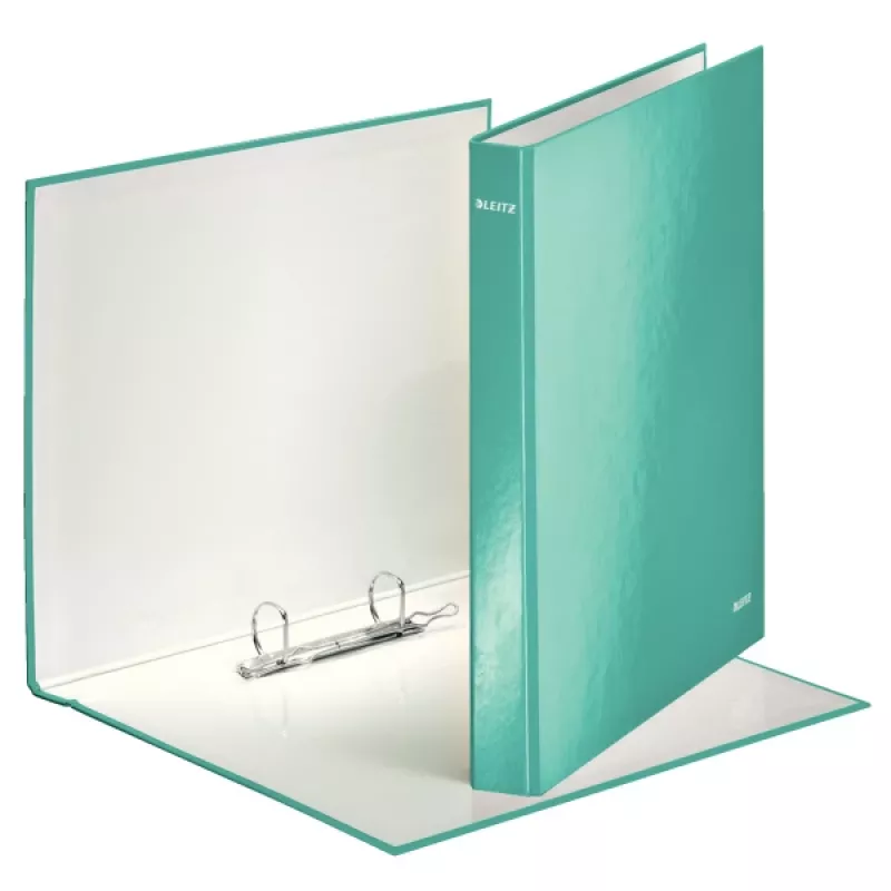 Leitz Ringbinder WOW Laminuotas A4+ 2DR/25mm, A4, Kartonas, Mėlynos spalvos, Baltos spalvos, 250 lapų, 80 g/m²