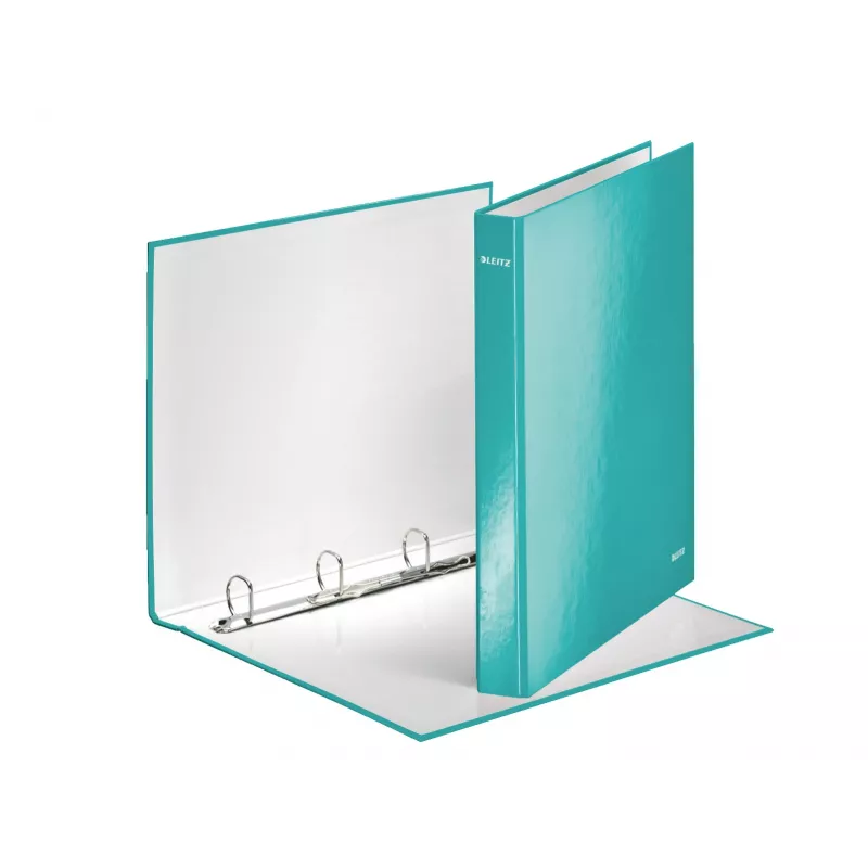 Leitz segtuvas WOW laminuotas A4+ 4DR/25mm, A4, Kartonas, Metalinis, Turkio, 230 lapų, 80 g/m², 2,5 cm