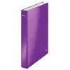 Leitz Ringbinder WOW Laminuotas A4+ 4DR/25mm, A4, Kartonas, Metalinė, Violetinė, 230 lapų, 80 g/m², 2,5 cm