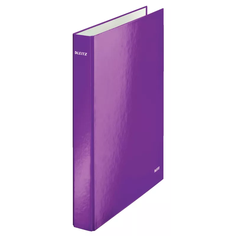 Leitz Ringbinder WOW Laminuotas A4+ 4DR/25mm, A4, Kartonas, Metalinė, Violetinė, 230 lapų, 80 g/m², 2,5 cm
