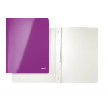 Leitz plokščia byla kortelėms / kartonui WOW A4, A4, kartonas, violetinė, 250 lapų, 240 mm, 3 mm