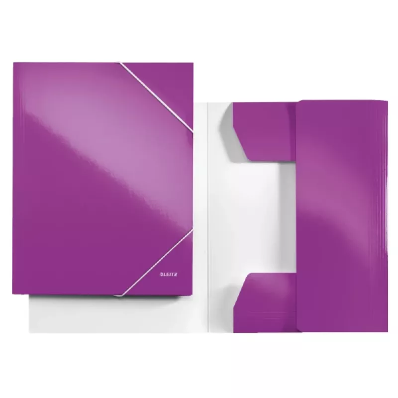 Leitz 3-Flap Folder WOW Card/POB A4, A4, polipropilenas (PP), violetinė, 250 lapų, 80 g/m², popierius