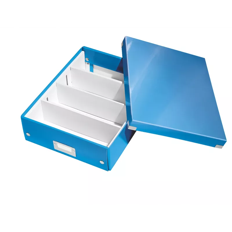 Leitz Click & Store WOW vidutinė tvarkymo dėžė, mėlyna, kartonas, 880 g