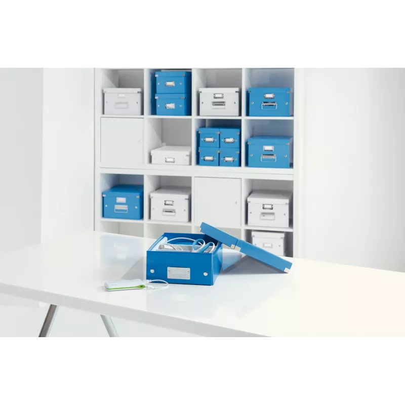 Leitz Click & Store WOW vidutinė tvarkymo dėžė, mėlyna, kartonas, 880 g