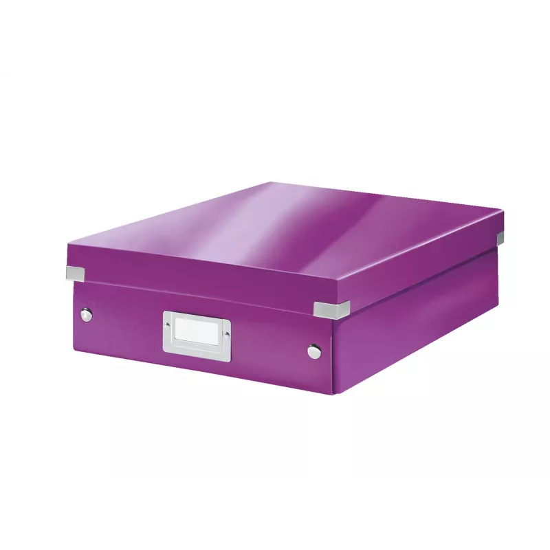 Leitz Click & Store WOW vidutinė tvarkyklės dėžutė, violetinė, kartonas, 880 g