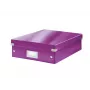 Leitz Click & Store WOW vidutinė tvarkyklės dėžutė, violetinė, kartonas, 880 g