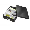 Leitz Click & Store WOW vidutinė tvarkymo dėžė, juoda, kartonas, 880 g