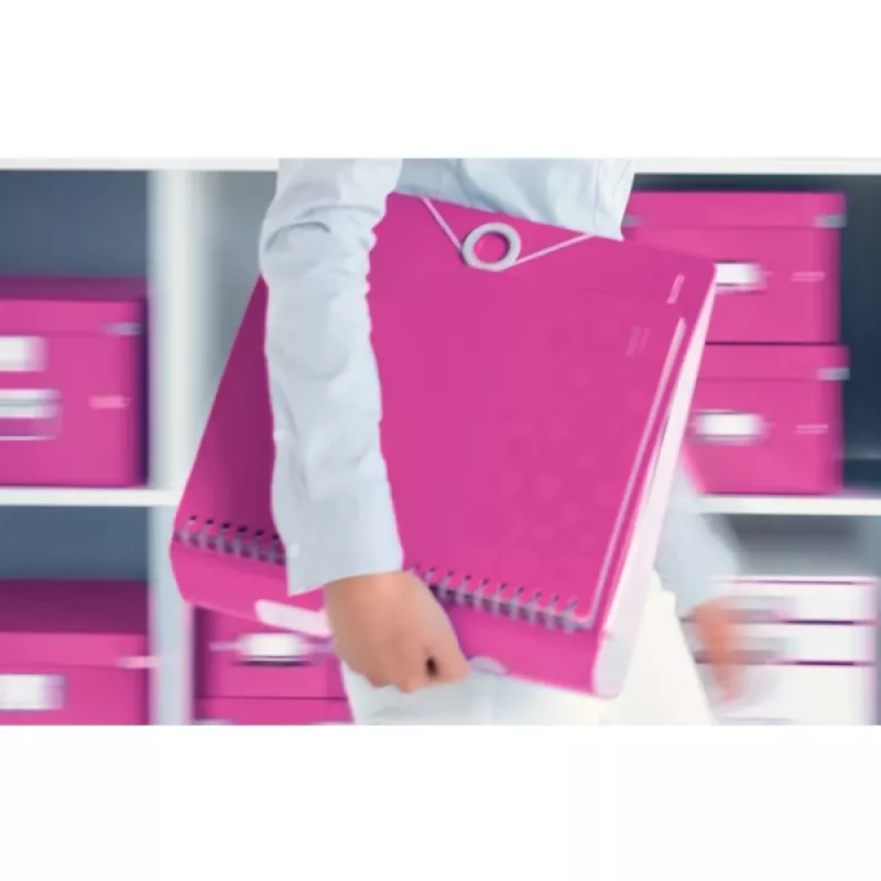 Leitz svirties segtuvas Active PP WOW A4/80mm, A4, poli putplastis, rožinis, 500 lapų, 80 g/m², 8,2 cm