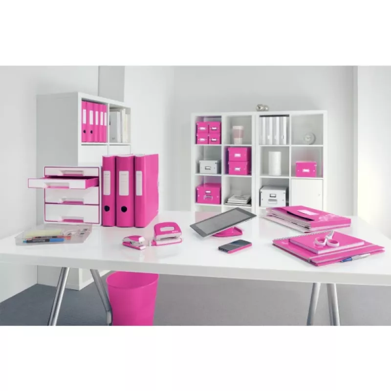 Leitz svirties segtuvas Active PP WOW A4/80mm, A4, poli putplastis, rožinis, 500 lapų, 80 g/m², 8,2 cm