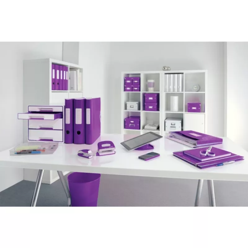 Leitz svirties segtuvas Active PP WOW A4/80 mm, A4, polifoamas, violetinis, 500 lapų, 80 g/m², 8,2 cm
