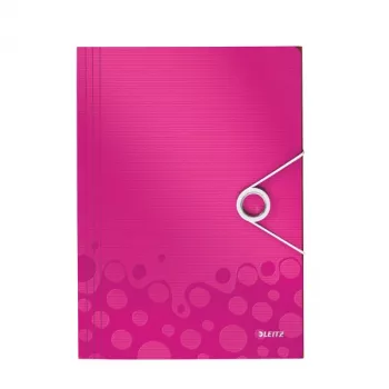 Leitz 3-Flap Folder WOW PP A4, A4, Polipropilenas (PP), Rožinė, Vertikali, 150 lapų, 235 mm