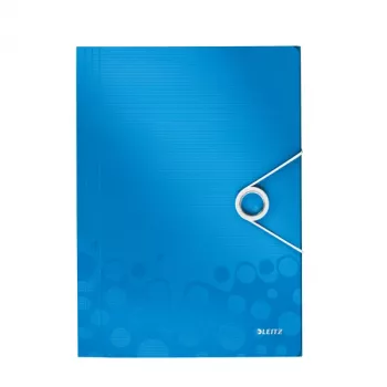 Leitz 3-Flap Folder WOW PP A4, A4, polipropilenas (PP), mėlynas, metalinis, stačias, 150 lapų, 235 mm