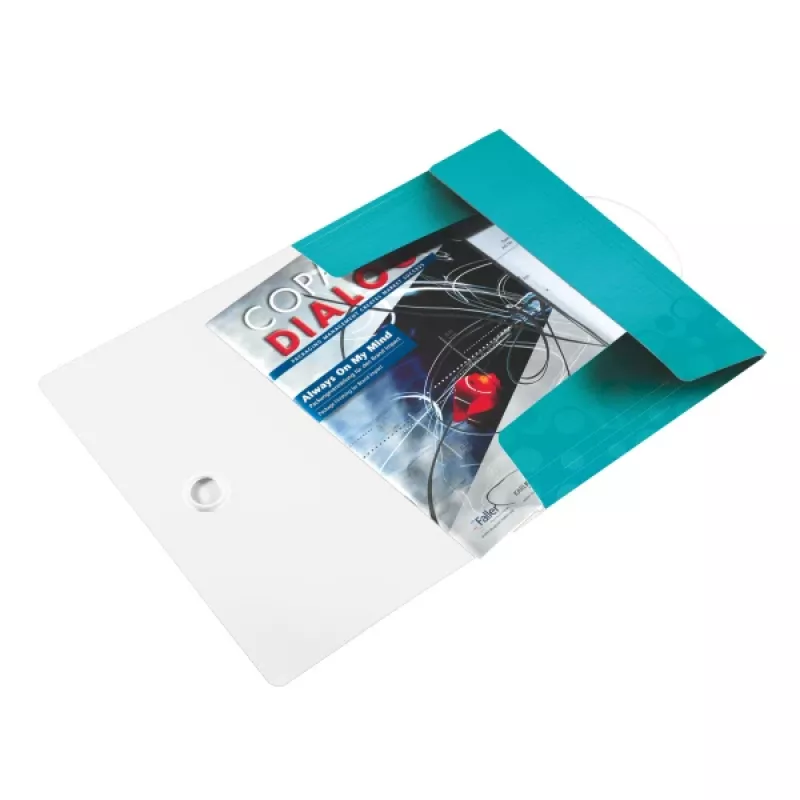 Leitz 3-Flap Folder WOW PP A4, A4, polipropileno (PP), mėlynas, metalinis, stačias, 150 lapų, 235 mm