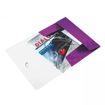 Leitz 3-Flap Folder WOW PP A4, A4, polipropileno (PP), Metallic, Purple, portretinė, 150 lapų, 235 mm