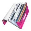 Leitz Project File WOW PP, įprastas dokumentų segtuvas, A4, polipropilenas (PP), metalinė, rožinė, 200 lapų, 254 mm