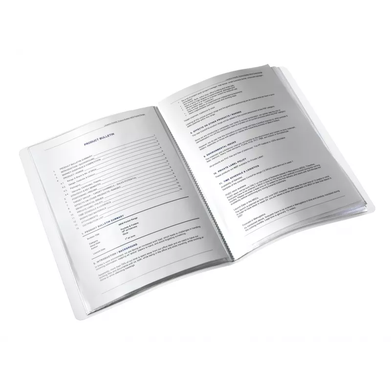 Leitz WOW PP dokumentų įdėklas, 20 kišenių, Metalic, Rožinė, Polivinilchloridas (PVC), 20 kišenių, A4, 231 mm, 13 mm