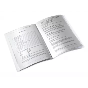 Leitz WOW PP aplankas-parodomasis bloknotas, 20 kišenių, mėlynas, metalinis