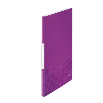 Leitz parodomoji knyga WOW PP 20 kišenėlių, metalinė, violetinė, polivinilchloridas (PVC), 20 kišenėlių, A4, 231 mm, 13 mm