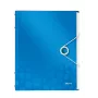 Leitz Divider Book WOW PP 6 skirtukų, A4, Polipropilenas (PP), Mėlyna, Metalinė, 200 lapų, 260 mm, 17 mm