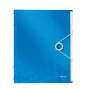 Leitz Divider Book WOW PP 12 skirtukų, A4, polipropilenas (PP), mėlyna, metalizuota, 200 lapų, 265 mm, 17 mm