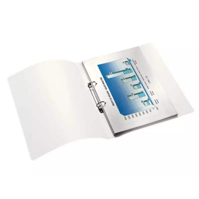 Leitz Ringbinder WOW PP A4 2RR/25mm, A4, apvalūs žiedai, polipropilenas (PP), mėlyna, metalinė, balta, 190 lapų