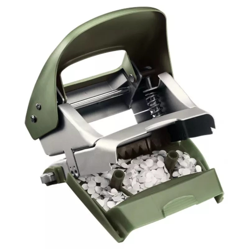Leitz NeXXt Skylių perforavimo stiliaus perforatorius, 2 skylėms, 30 lapų, metalinis, 30 lapų, žalia, sidabrinė, metalas, 8 cm, A6, 107 mm