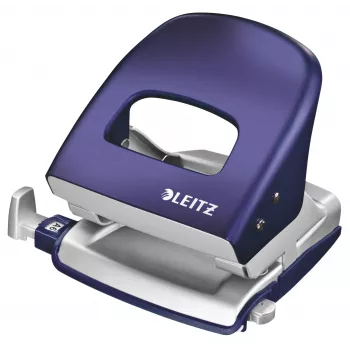 Leitz Hole Punch Style NeXXt, 2 skylėms 30 lapų metalinis, 30 lapų, Mėlynas, 8 cm, A6, 380 g, 107 x 100 x 137 mm