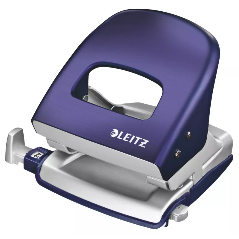 Leitz Hole Punch Style NeXXt, 2 skylėms 30 lapų metalinis, 30 lapų, Mėlynas, 8 cm, A6, 380 g, 107 x 100 x 137 mm