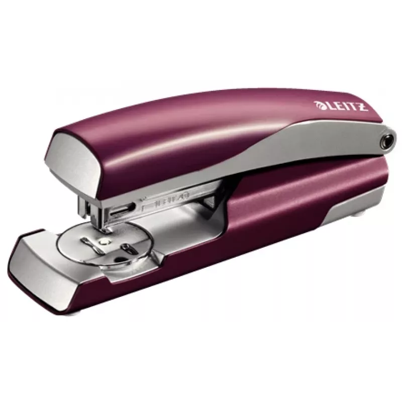 Leitz NeXXt Style segiklis, 30 lapų Metal, 30 lapų, Raudona, Sidabrinė, 24/6, Metalas, Plastikas, 80 g/m², Viršutinis