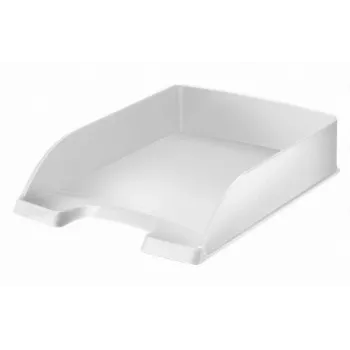 Leitz Style laiškų dėklas, plastikinis, baltas, A4, vokams, laiškams, užrašams, popieriui, 255 x 357 x 70 mm, 280 g