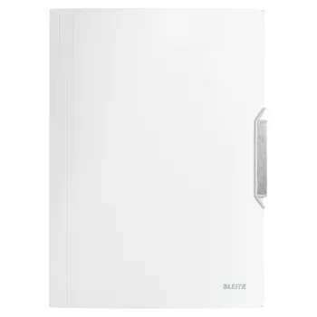 Leitz 3-Flap aplanko tipo PP A4, A4, polipropilenas (PP), balta, 150 lapų, 80 g/m², elastinė juosta