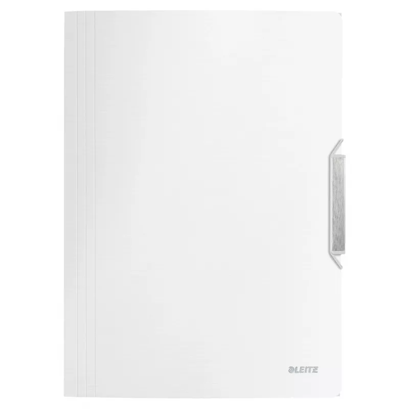Leitz 3-Flap aplanko tipo PP A4, A4, polipropilenas (PP), balta, 150 lapų, 80 g/m², elastinė juosta