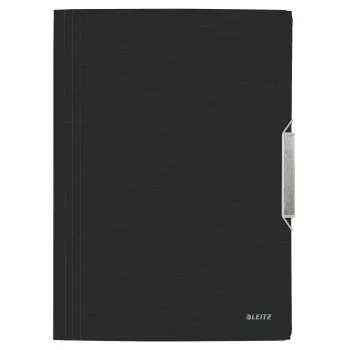 Leitz 3-Flap Folder Style PP A4, A4, polipropilenas (PP), juoda, 150 lapų, 80 g/m², elastinė juosta