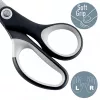 Leitz Titanium Quality žirklės 150 mm, suaugusiems, tiesaus kirpimo, vienos, juodos, metalinės, nerūdijantis plienas, titanas