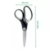 Leitz Titanium Quality žirklės 150 mm, suaugusiems, tiesaus kirpimo, vienos, juodos, metalinės, nerūdijantis plienas, titanas