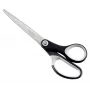 Leitz Titanium kokybiškos žirklės 180 mm, suaugusiems, tiesus pjovimas, vienos, juodos, sidabrinės, nerūdijantis plienas, biuro žirklės