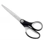 Leitz Titanium kokybiškos žirklės 180 mm, suaugusiems, tiesus pjovimas, vienos, juodos, sidabrinės, nerūdijantis plienas, biuro žirklės