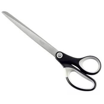 Leitz Titanium kokybiškos žirklės 260 mm, suaugusiems, tiesaus pjovimo, viengubos, juodos, nerūdijantis plienas, nerūdijantis plienas, biuro žirklės