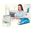 Leitz NeXXt segiklis su baterija WOW 5566, 10 lapų, 1 cm, plastikinis, mėlynas, baltas, baterija, 50 mm