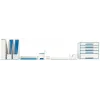Leitz laiškų dėklas WOW Dual Colour, plastikas, mėlynas, metalinis, A4, 267 mm, 336 mm, 49 mm