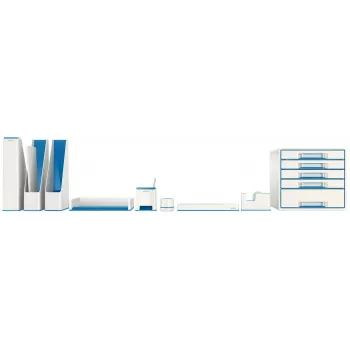 Leitz laiškų dėklas WOW Dual Colour, plastikas, mėlynas, metalinis, A4, 267 mm, 336 mm, 49 mm
