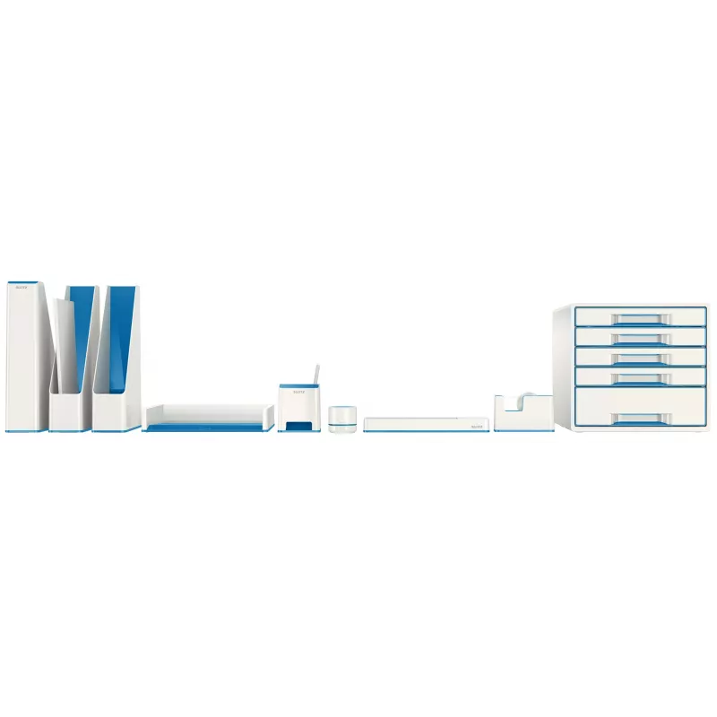 Leitz laiškų dėklas WOW Dual Colour, plastikas, mėlynas, metalinis, A4, 267 mm, 336 mm, 49 mm