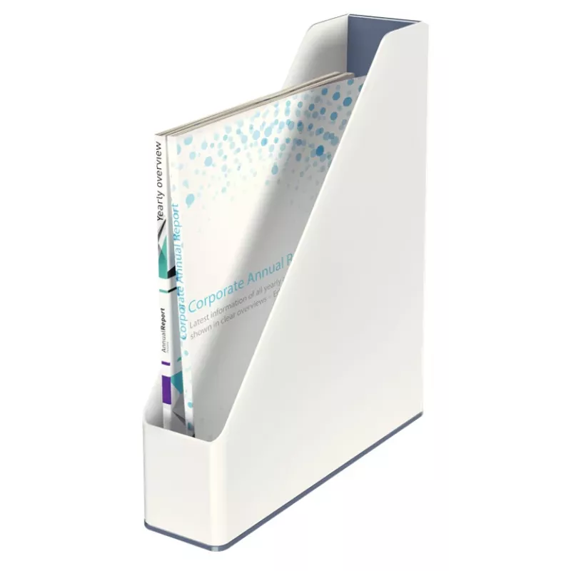 Leitz Magazine File WOW Dual Colour, baltas, plastikinis, A4, 272 mm, 318 mm, 430 g