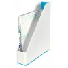 Leitz žurnalų dėklas WOW Dual Colour, mėlynas, baltas, plastikas, A4, 272 mm, 318 mm, 430 g